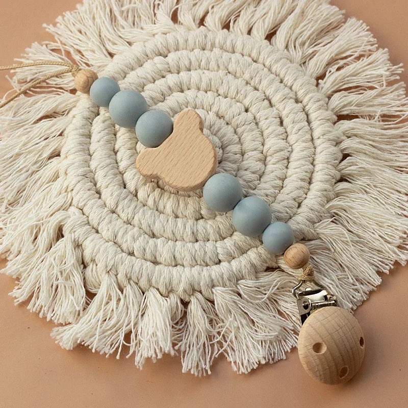 Nom personnalisé Chaîne de tétine pour bébé personnalisable