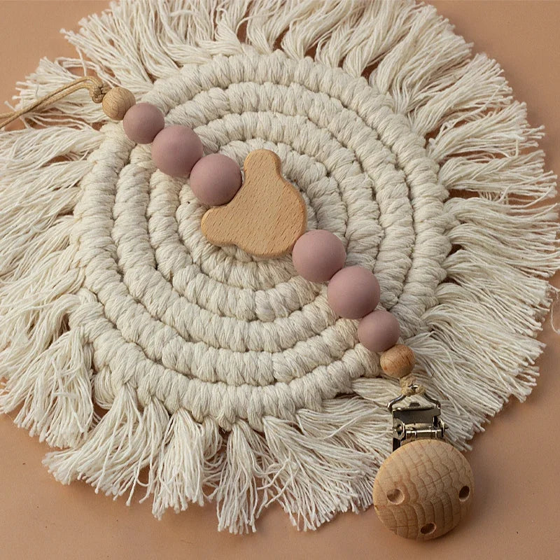 Nom personnalisé Chaîne de tétine pour bébé personnalisable