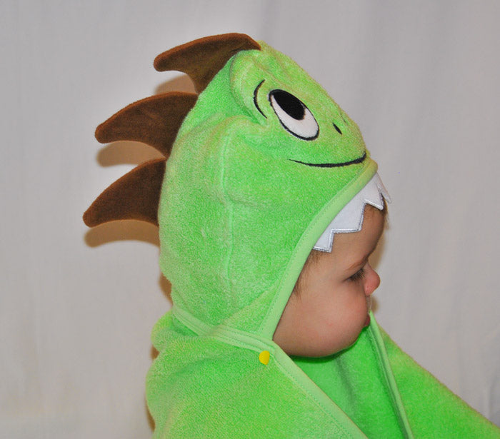 Serviette turque à capuche en coton Dino : Bébé