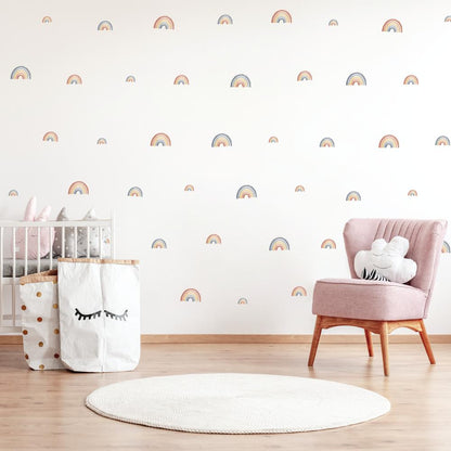 Stickers muraux - Mini arcs-en-ciel aquarelle